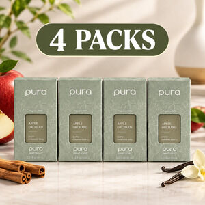 Pura Apple Orchard Fragrance Refill 4 Pack 0.33 fl oz 10mL New